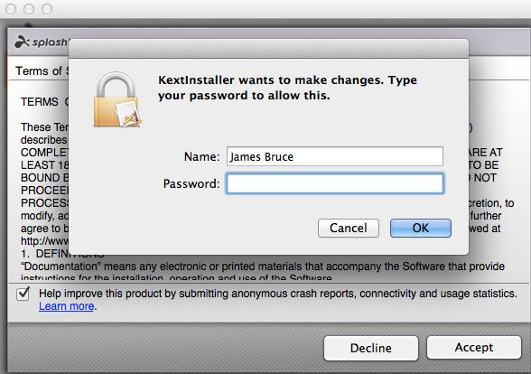 iPad как монитор: экран с подсказками подключения Splashtop