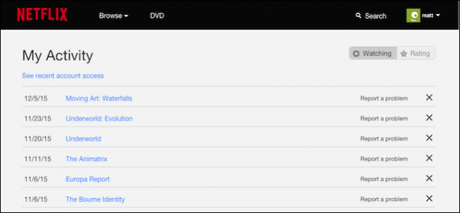 Как удалить историю просмотра Netflix