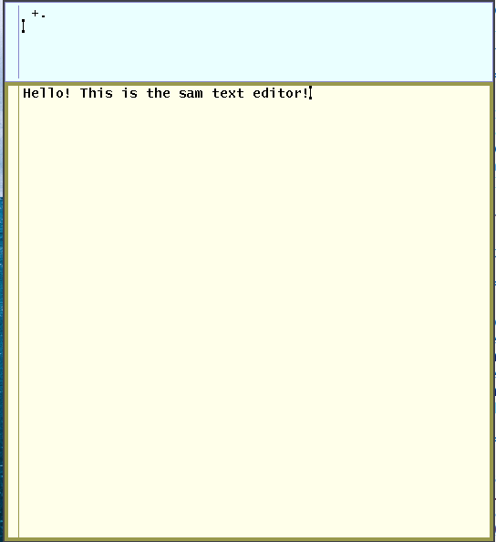 Текстовый редактор sam в Plan 9 и аналогах