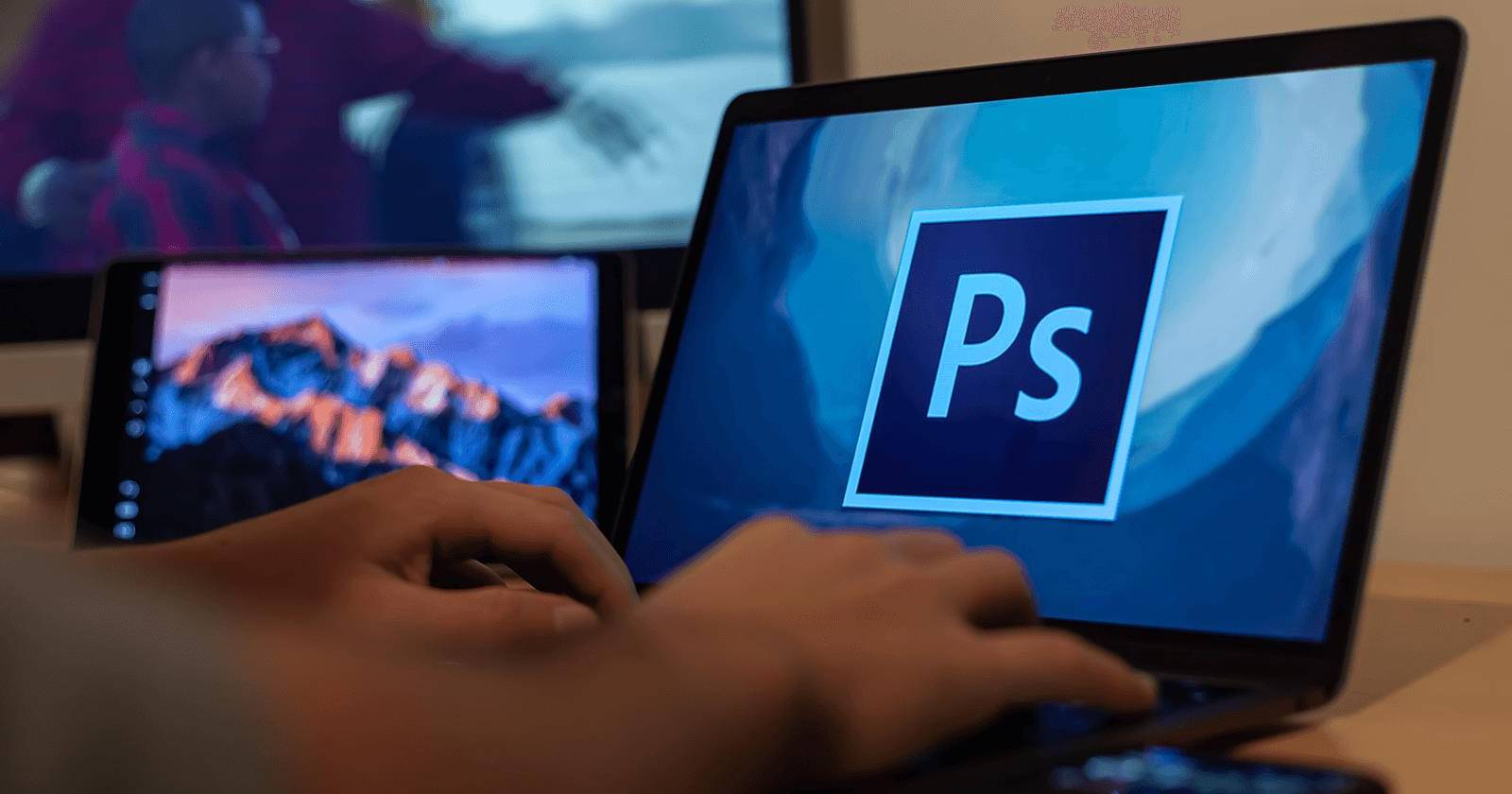 вид сцены с фото и объектом для удаления