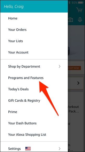 Экран с опцией Outfit Compare в приложении Amazon