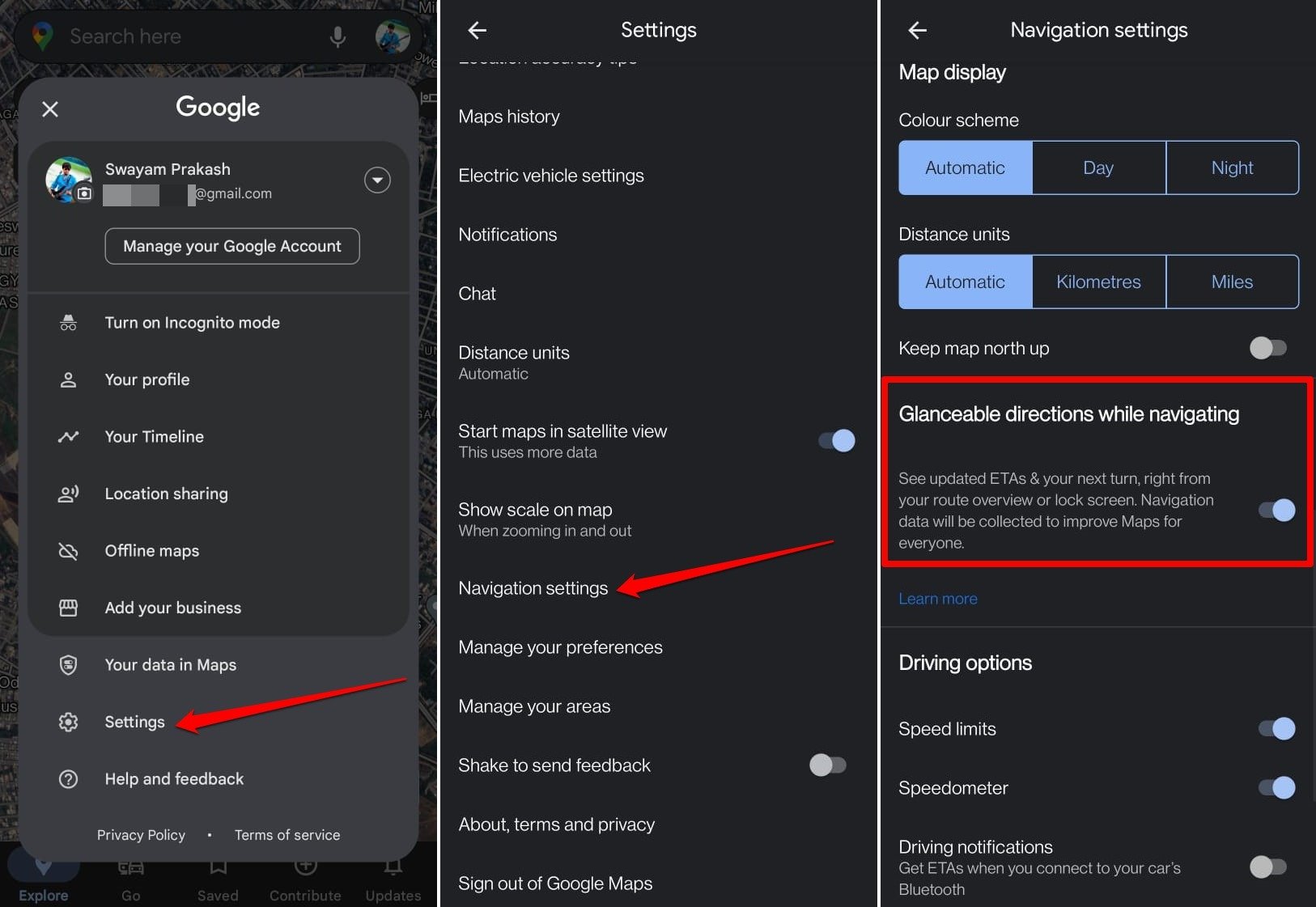 Glanceable Directions в Google Maps — как включить