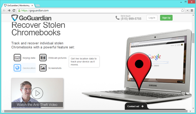 Панель GoGuardian для управления и отслеживания Chromebook в учебной среде