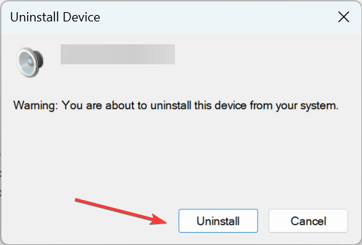 подтверждение удаления устройства