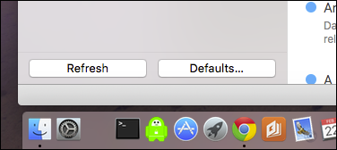 Кнопка Defaults внизу окна подкастов iTunes