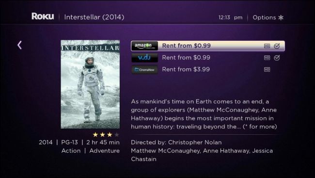 Пульт и интерфейс поиска на ТВ‑приставке