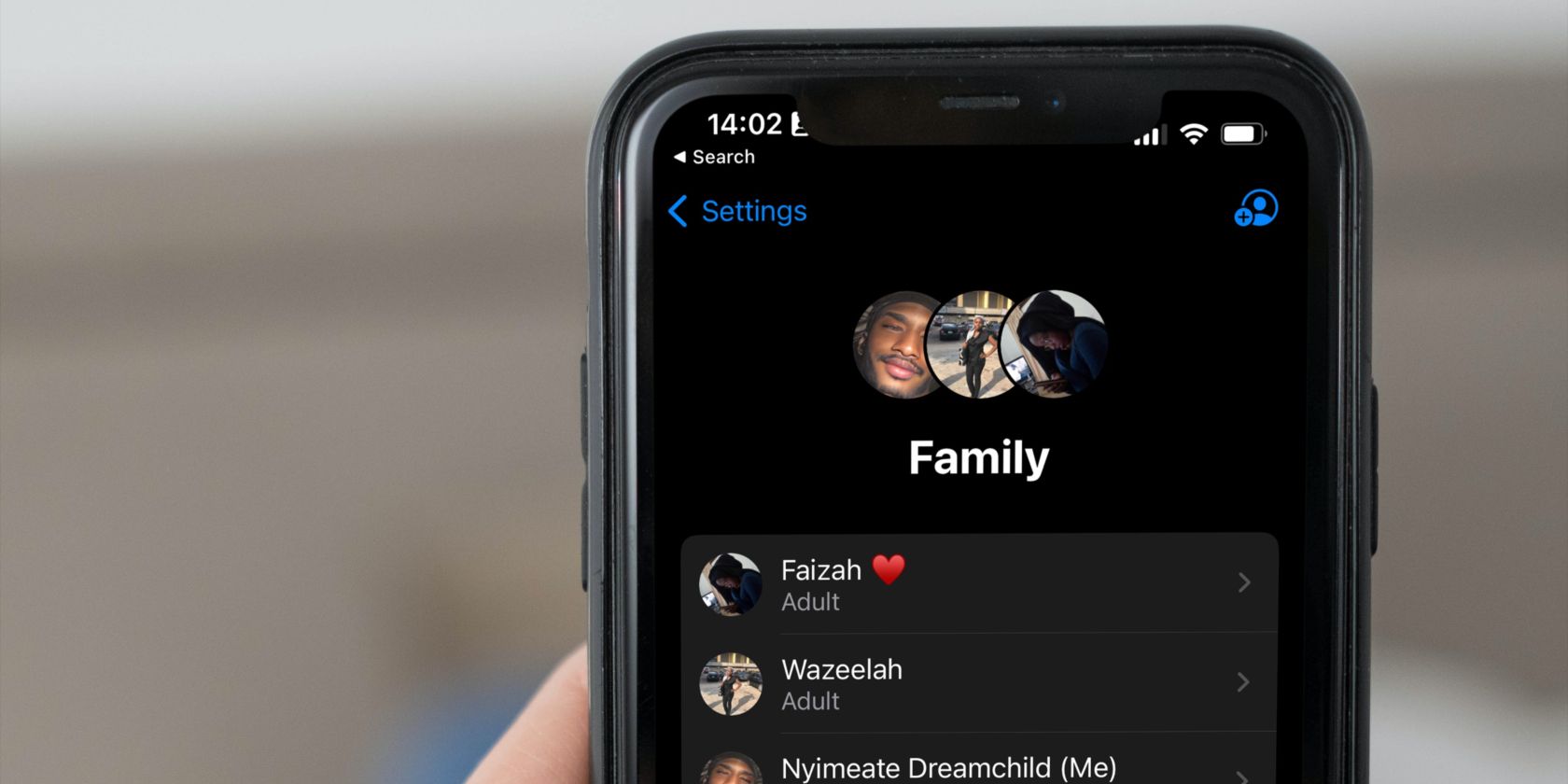 Выйти из Семейного доступа на iPhone, iPad и Mac