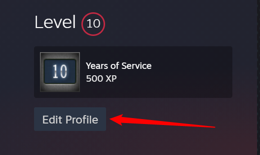 Нажмите «Редактировать профиль»