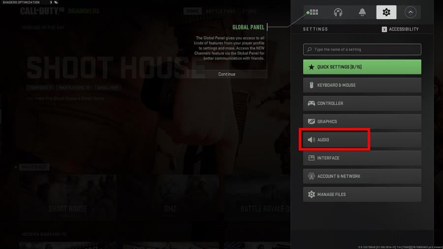 Настройки игры в Call of Duty: Warzone — иконка настроек