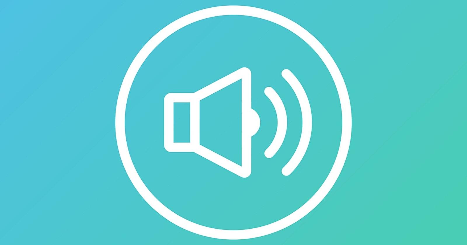 Иконка звука: динамик и волны (символ звуковой схемы Windows)