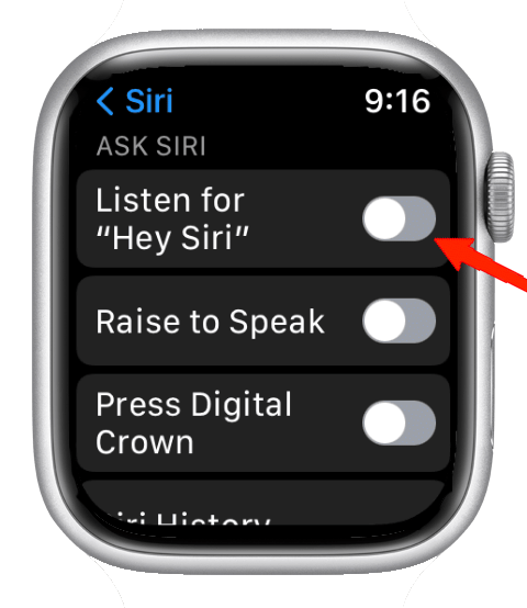 Now, go to Siri and turn on all three options.