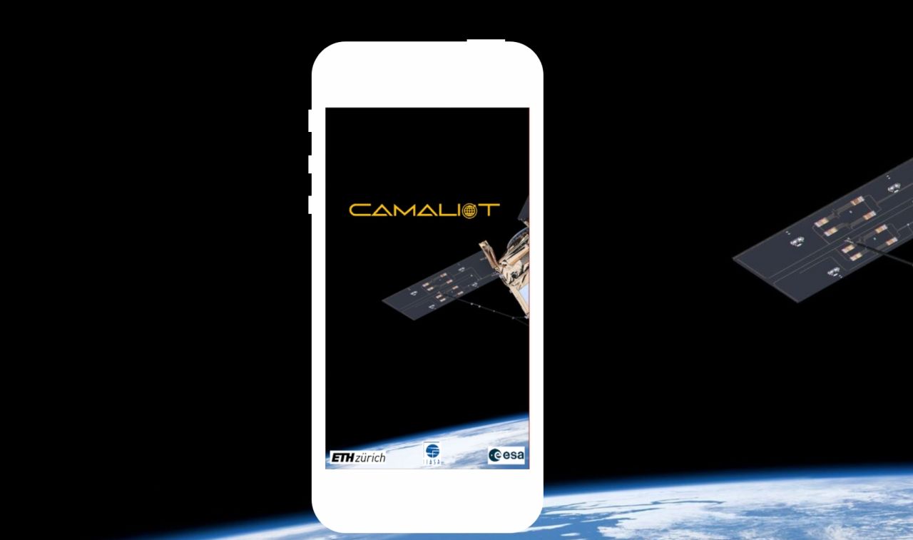 Макет приложения Camaliot на смартфоне