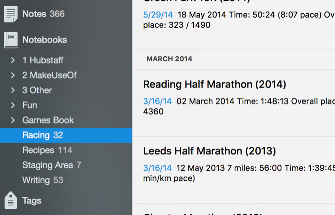 Evernote project management organization
