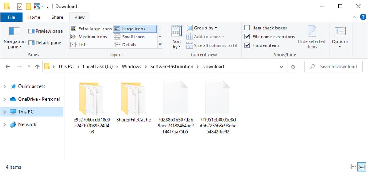 Файлы кэша обновлений