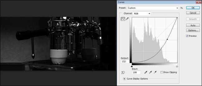 Результат сильного затемнения для получения тёмного настроения