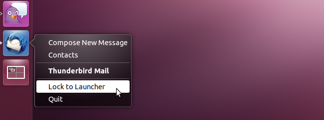 Меню закрепления и открепления иконки в лаунчере