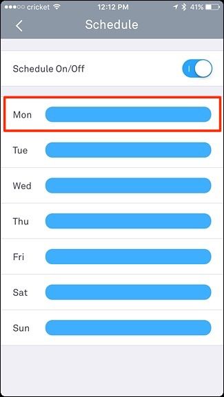 Добавление окна времени в расписание