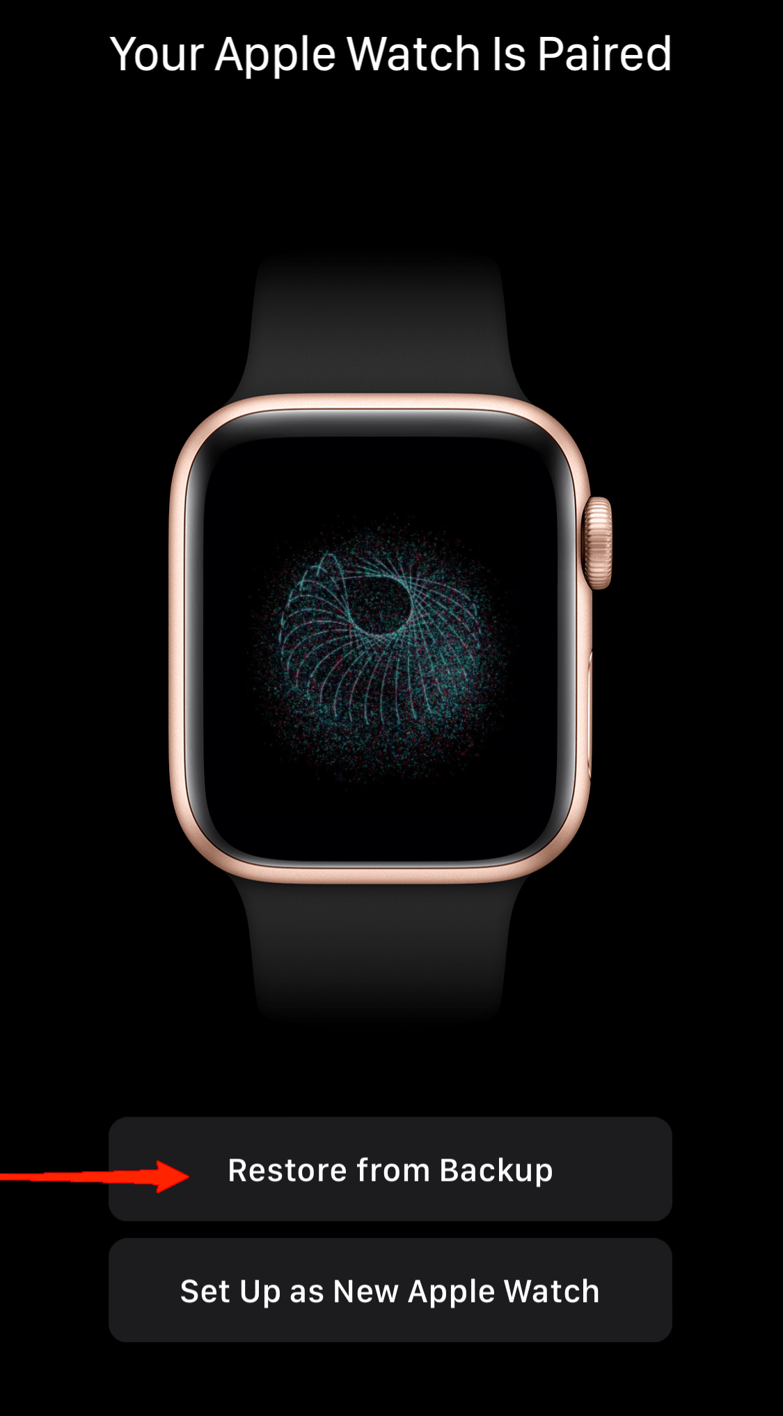 Re-pair your Apple Watch