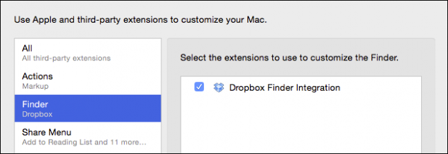 Интеграция Dropbox в Finder с дополнительными командами
