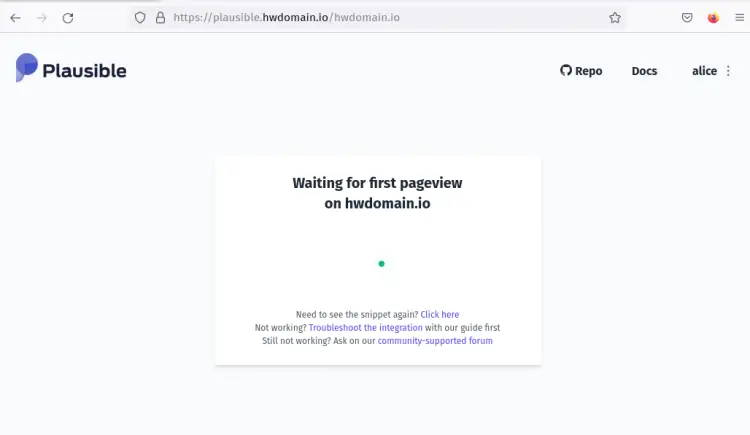 Список сайтов Plausible