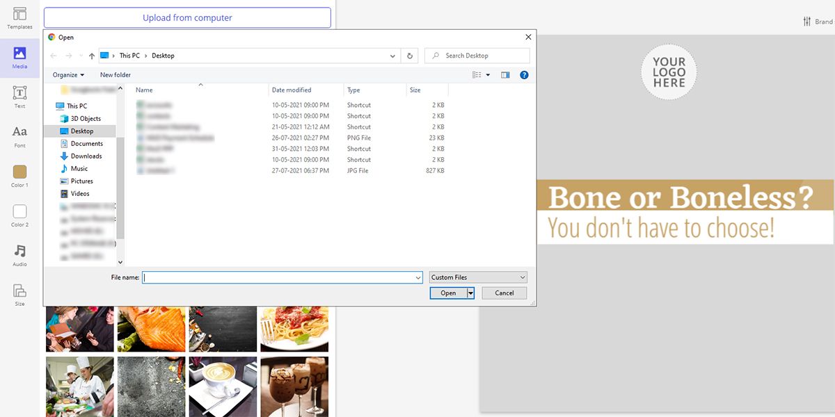 Загрузка файлов с локального компьютера в Ripl