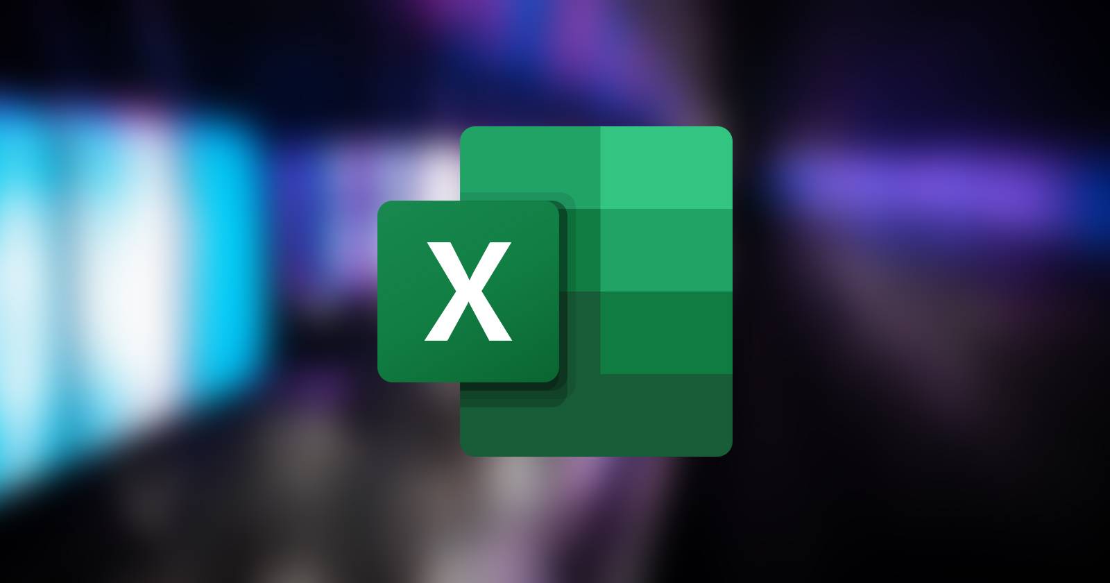 Логотип Excel на привлекательном фоне