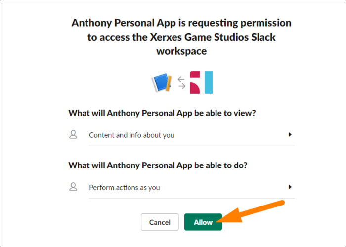 Успешная установка и получение токена приложения