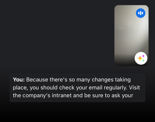 Живые субтитры в мобильном Google Meet