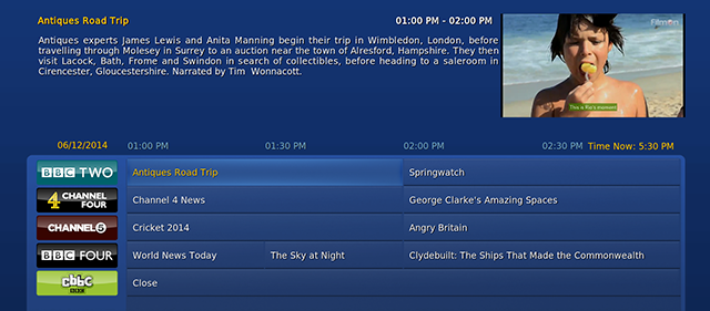 OnTapp.tv — настройка EPG и список каналов в XBMC