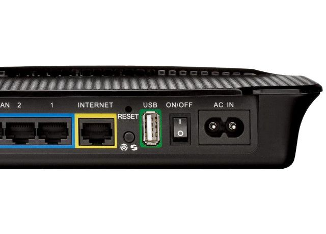 роутер с подключённым USB-диском