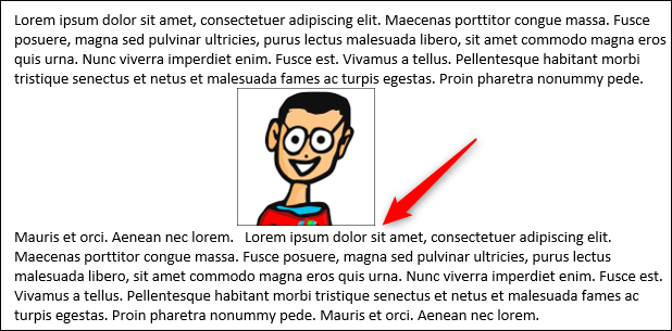 Обтекание сверху и снизу — пример размещения