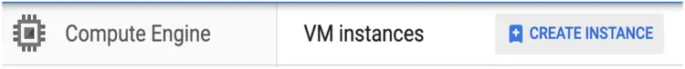 Кнопка создания инстанса в консоли GCP