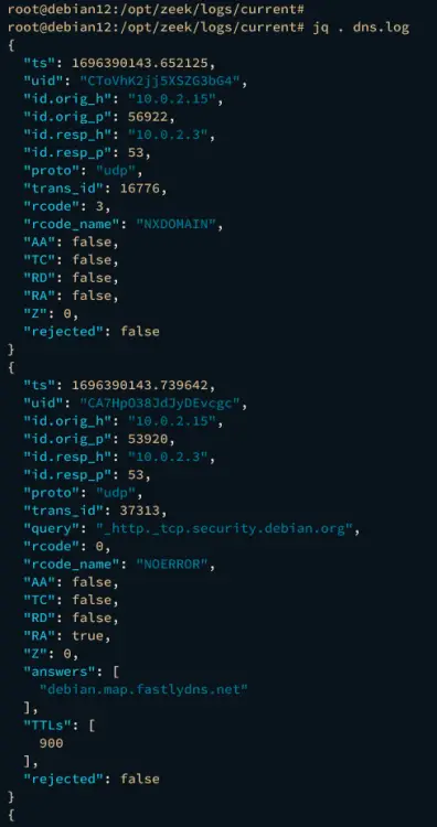 Пример выборки полей через jq
