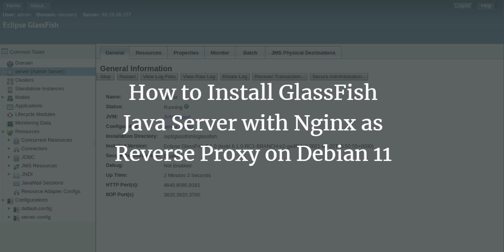 GlassFish + Nginx на Debian 11 — установка