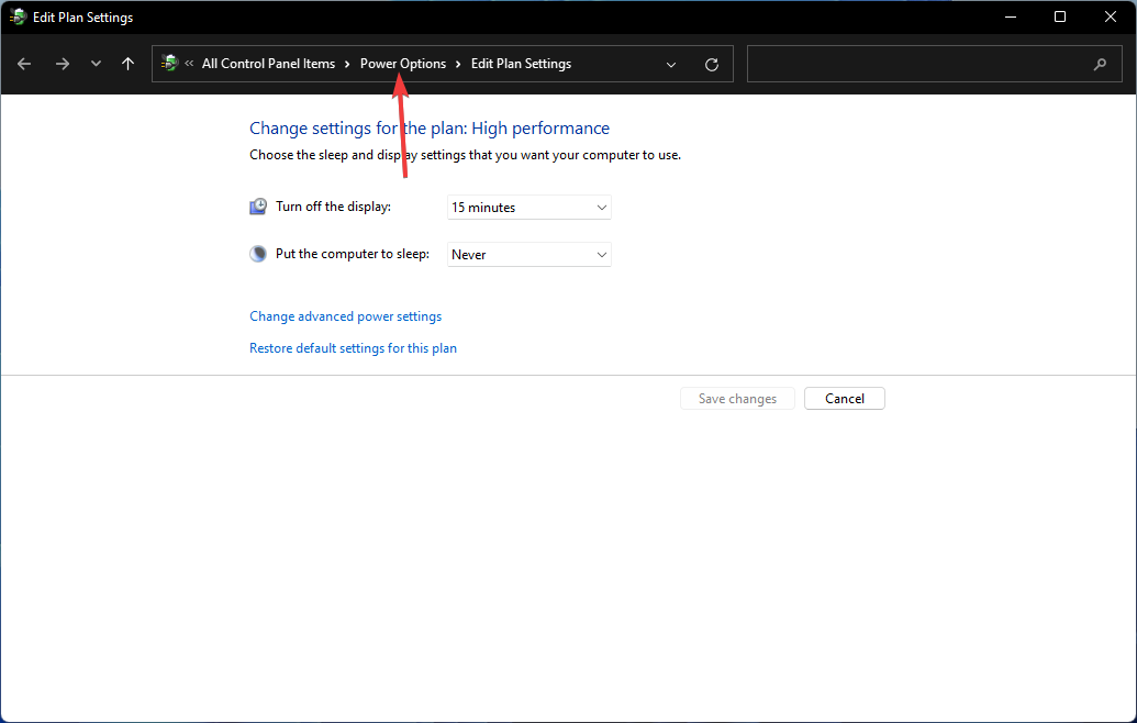 Опции электропитания в Windows