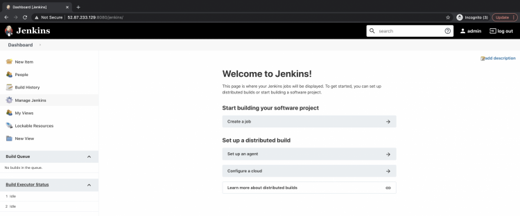 Возврат к дашборду Jenkins