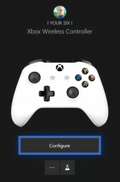 Скриншот выбора контроллера