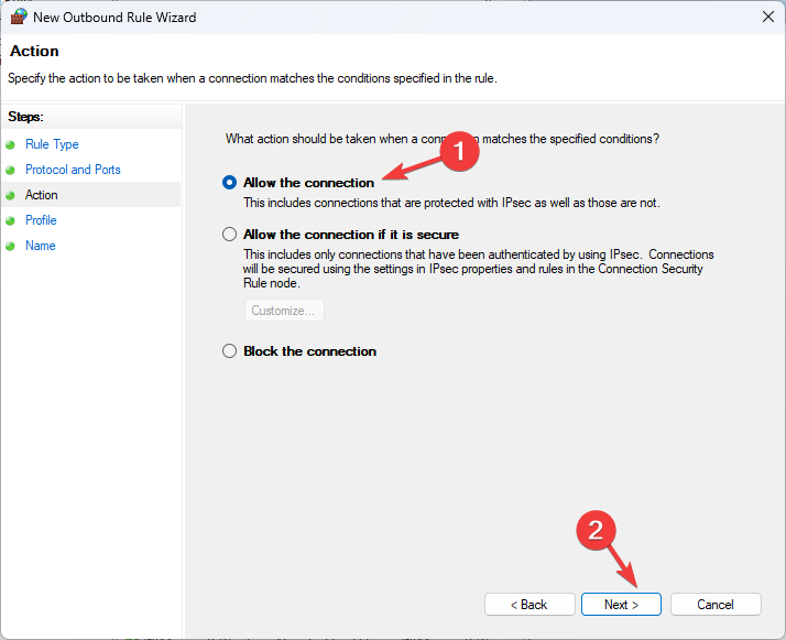 Завершение мастера правил