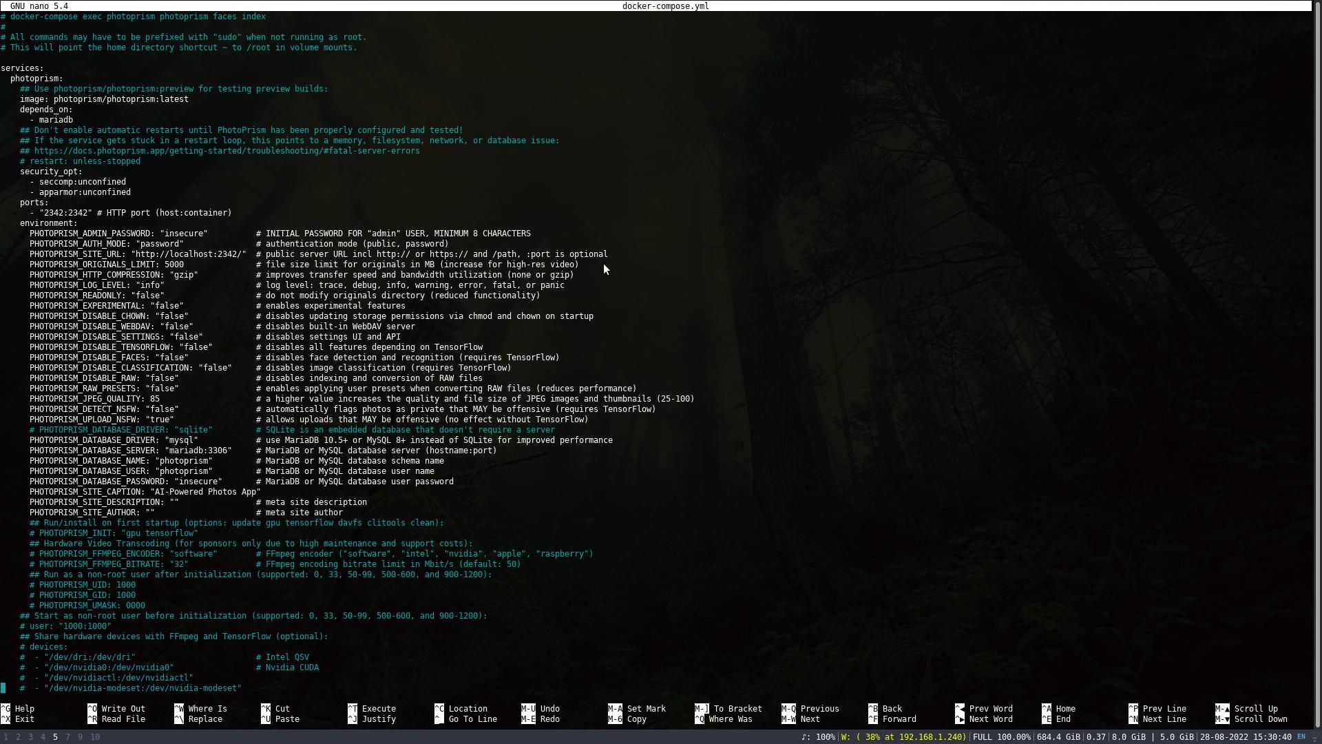 PhotoPrism на Raspberry Pi — установка и настройка