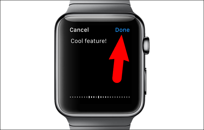 Диктовка ответа на Apple Watch