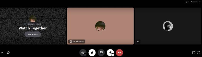 Присоединение к активности в голосовом канале Discord