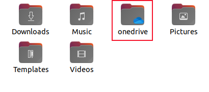 onedrive mount point folder icon with a OneDrive badge on it