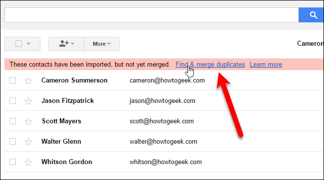 Поиск и объединение дубликатов в Google Контактах