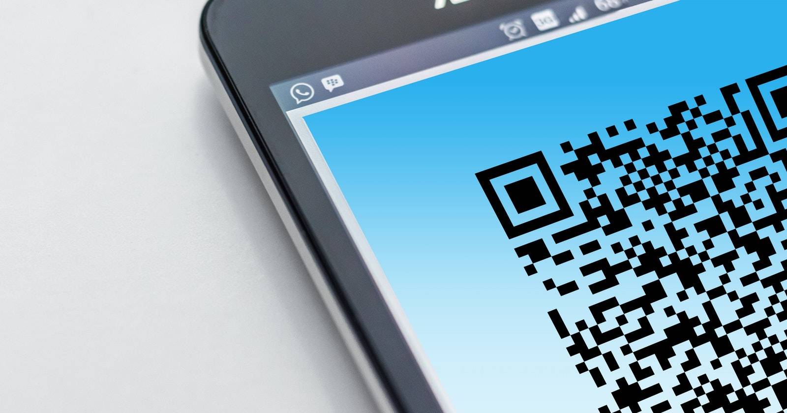 QR-код на мобильном устройстве