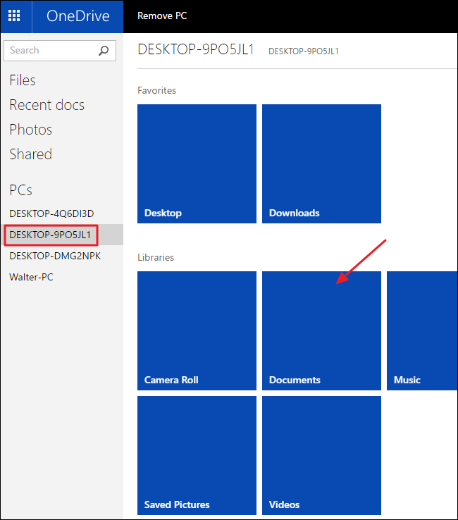 Просмотр удалённых папок с миниатюрами в OneDrive Fetch