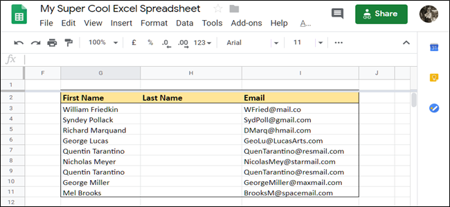 Разделить текст в Google Sheets