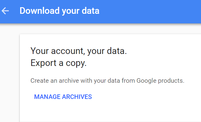 Gmail Download Your Data