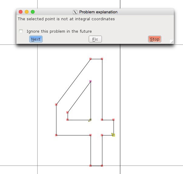Используйте кнопку Fix для автоматического исправления ошибок в конкретном символе.