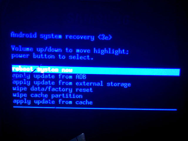 Перезагрузка системы после сброса