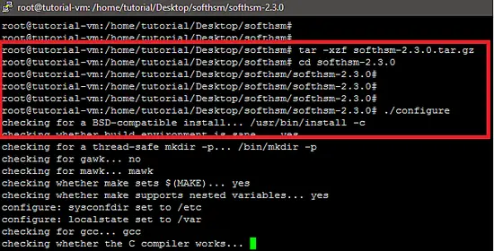 configure 実行例